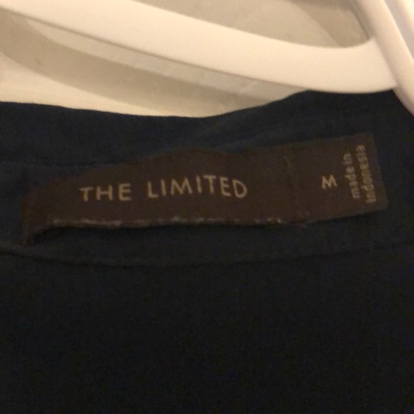 Navy blue silky soft blouse - Picture 3 of 5